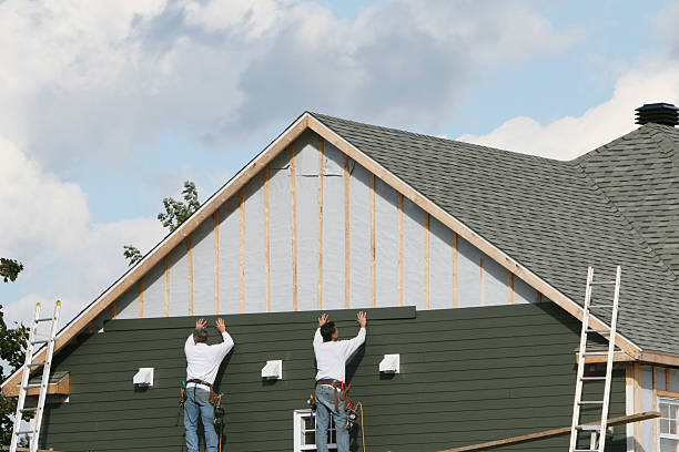 Professional Emergency Siding Repair technician working in Rushville, OH
